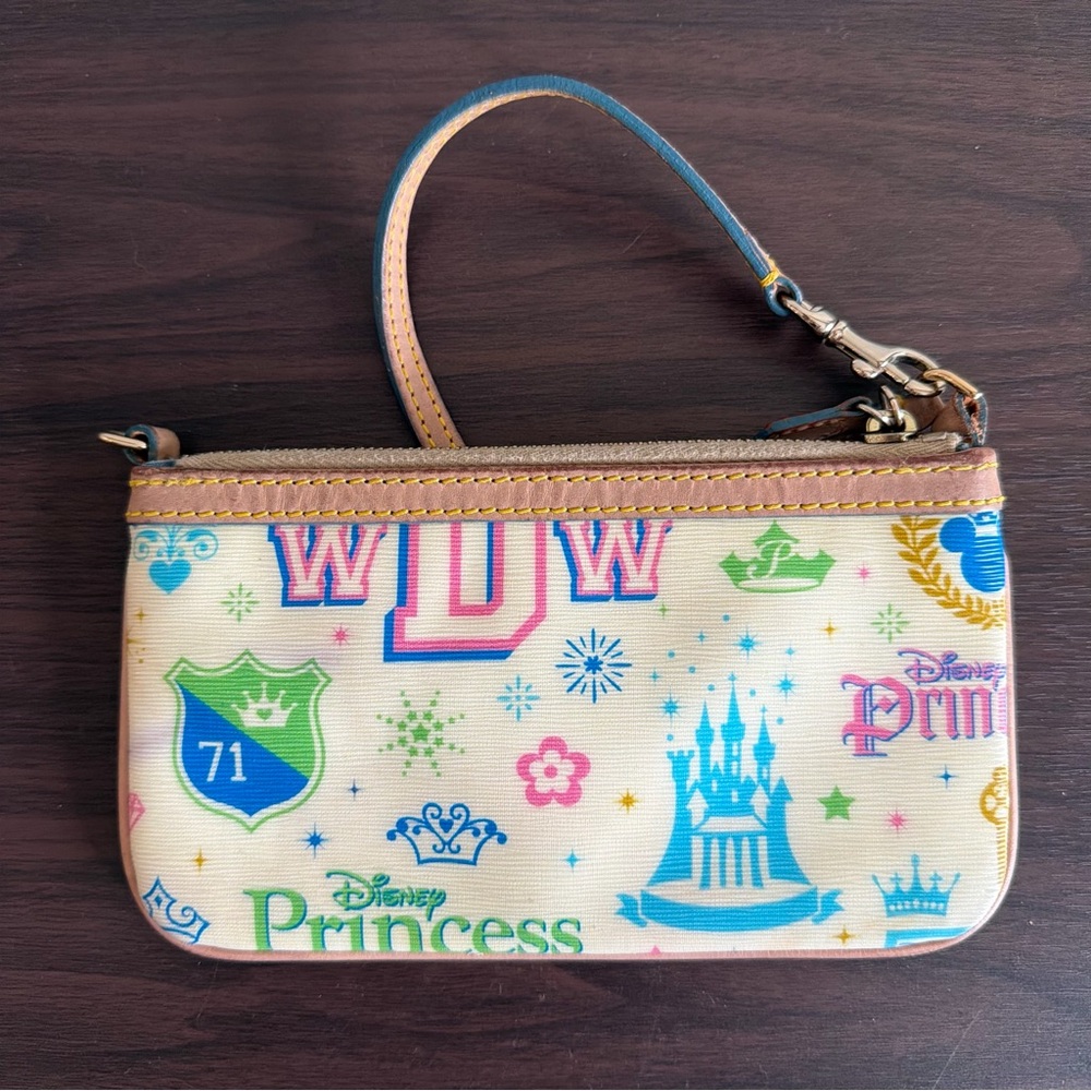 Dooney & Bourke Disney Princess WDW 71 Wristlet Cream Multi - Picture 3 of 4